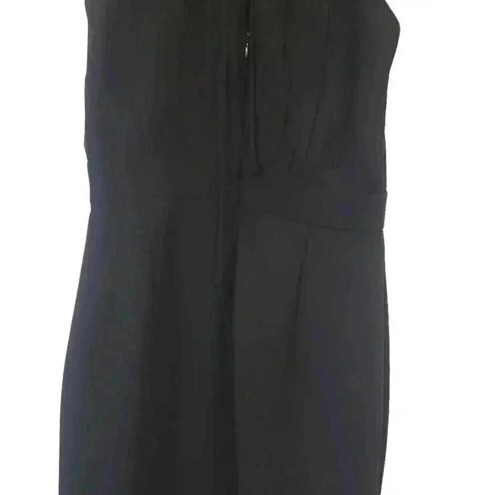 Ann Taylor Women's Black Silk Halter Top Lined Dress - Picture 11 of 16